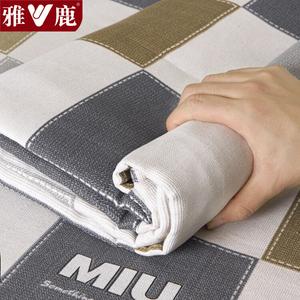 Yalu Простыня 120х230 см из антибактериального хлопка, тройной толщины, цвет Miu Blue And White Checkered