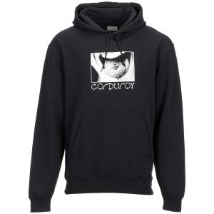 Вельветовое худи Corduroy, черный