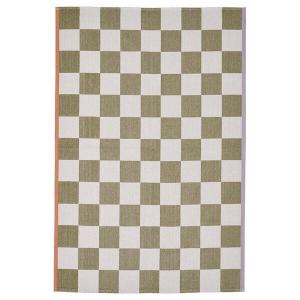 Ковер Ikea Klassrum, 133x195 см, белый/зеленый