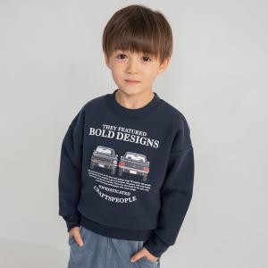 Винтажная толстовка на флисовой подкладке с изображением автомобиля