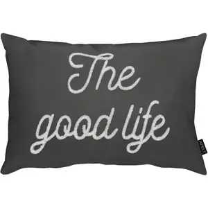 АПЕЛЬТ декоративная подушка «Хорошо» Apelt, антрацит
