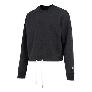 Свитер essential script crew sweatshirt 'black' Under Armour, черный
