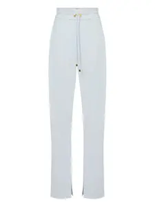 Брюки с разрезами и кулиской Elisabetta Franchi, синий