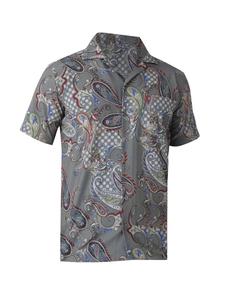 Рубашка на пуговицах классического кроя By Diess Collection, серый