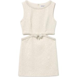 Мини-платье Bouclé с запахом Self-portrait, слоновая кость