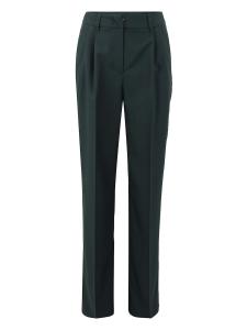 Узкие брюки со складками спереди zero, темно-зеленый