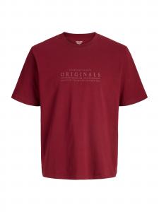 JACK & JONES Футболка 'JORCATSKILLS' в цвете Wine Red