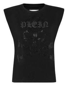Майка со стразами Skull&Bones PHILIPP PLEIN, черный