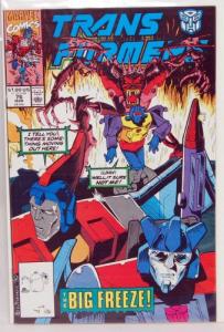 Transformers 76 - Still Life! - Starscream - Optimus Prime - Comic Book (1) (Marvel Comics)