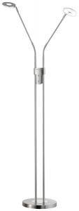 Светодиодный торшер Fischer & Honsel, 25x150 см, хром/никельа