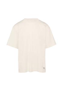 Футболка с принтом GEWASCHENES LOOSE FIT RÜCKEN QS, бежевый