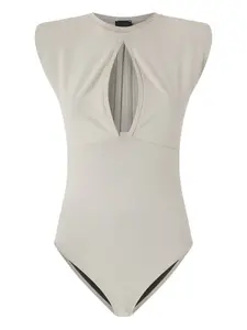 Боди с вырезом PINKO, нейтральный