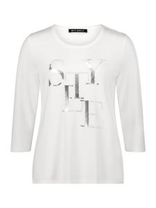 Betty Barclay Простая футболка с вставками кремового цвета