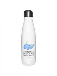 Mr. & Mrs. Panda Конфетти в виде кита на термосе с надписью белого цвета