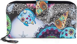 Кошелек styleBREAKER, цвет Schwarz Weiß Türkis Rosa