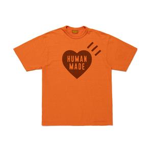 Футболка Cotton с принтом в виде сердца HUMAN MADE, оранжевый