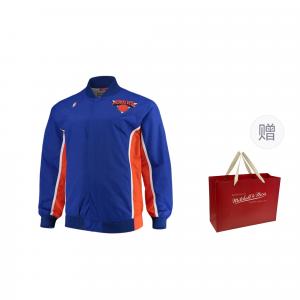 Мужская аутентичная куртка Mitchell & Ness x NBA Mitchell Ness, синий (shopping bag included)