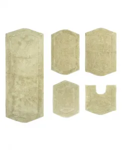 Набор из 5 ковриков для ванной Waterford Home Weavers, шалфейный