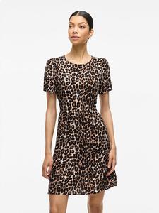 Короткое платье Vila, бежевый/коричневый