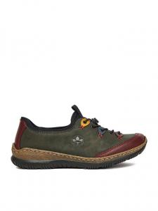 Полуботинки N3271-54 Rieker, зеленый