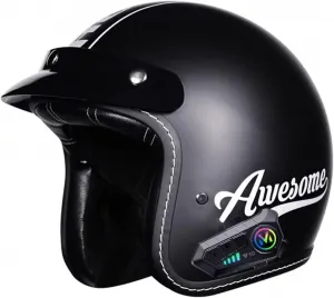 Ретро-шлем в стиле олдтаймер, полушлем-«джет», мотоциклетный шлем, одобренный DOTECE, открытый шлем 3/4, шлем для скутера, круизер, мотоциклетный шлем с быстросъемным креплением, полушлем для мужчин и женщин YuanLiang, 3