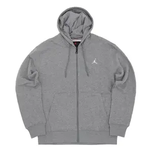 Толстовка Air Jordan Essential Fleece Full Zip Hoodie 'Grey', серый