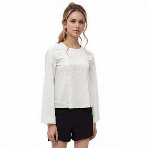 Топ с длинным рукавом и разрезом спереди Ro & De