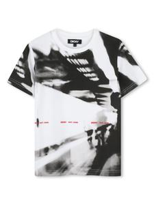 Dkny Kids футболка с графичным принтом, белый