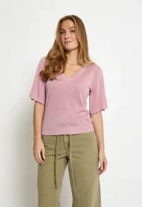 Вязаная базовая футболка kyla с металлическим блеском Minus, Prism Pink Metal.