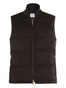 Стеганый жилет на молнии Eleventy, коричневый