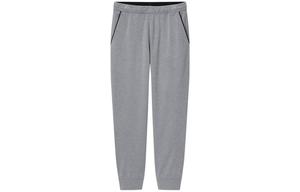 Трикотажные спортивные штаны мужские светло-серые Uniqlo, серый