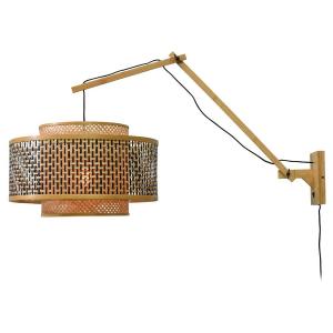 Настенный светильник GOOD&MOJO Bhutan Typ C, бамбук - черный/бежевый - 95 x 50 см
