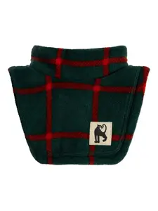 Шарф-гольф в клетку Mini Rodini, зеленый