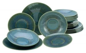 Креативный столовый сервиз морской бриз зеленый 12 шт Creatable, зеленый