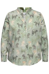 Блузка Ulla Popken, оливковый