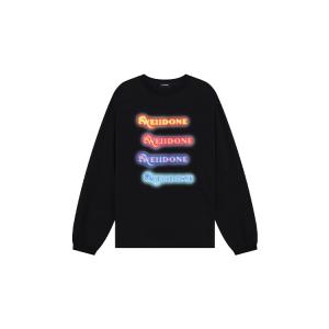 Футболка с длинным рукавом и принтом логотипа WE11DONE, черный