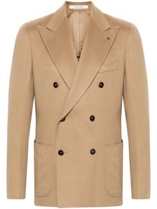 Tagliatore пиджак с брошью, нейтральный цвет