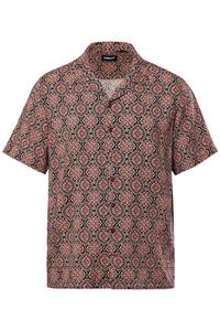 Рубашка на пуговицах классического кроя Men Plus, бордовый/пастельно-красный