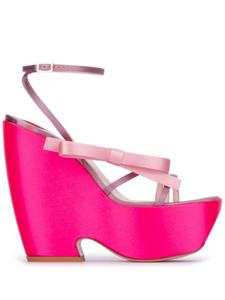 Roger Vivier сандалии Choc Bow 100 мм, розовый