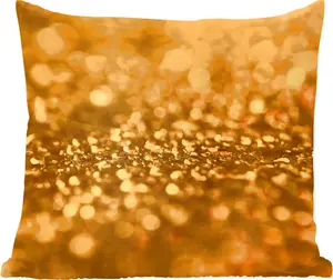 Декоративная подушка для дивана, декоративная подушка для гостиной, 45x45 см, золото - капли воды - абстрактный - роскошь - подушка для сна - диванная подушка MuchoWow