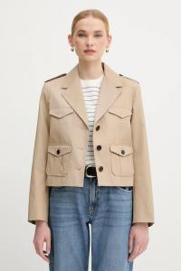 Хлопковая куртка Tommy Hilfiger, бежевый