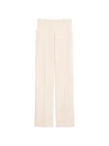 Шерстяные брюки Quasar Max Mara, бежевый