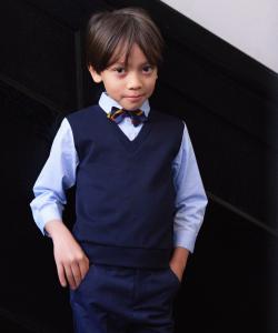 Имитация многослойной рубашки (100-130 см) Comme Ca Ism, цвет Navy X Sax