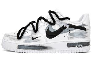 Кроссовки Nike Air Force 1 Skateboard Shoes Women's Low-Top White Black Gray