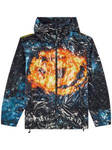 Diesel куртка J-Warrett-Poster с капюшоном, синий