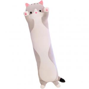 Милые и игривые куклы котят плюшевые куклы высота 50см/70см/90см/110см/130см JIZHUAN, серый