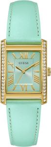 GUESS синие кожаные аналоговые часы, Rose Gold