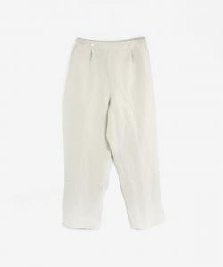 Зауженные брюки из смесовой льняной ткани
