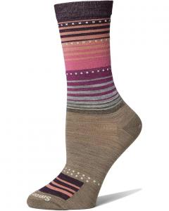 Унисекс носки Smartwool Everyday Stitch Stripe Crew, Fossil/Purple