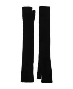 Длинные перчатки без пальцев Roberto Collina, черный